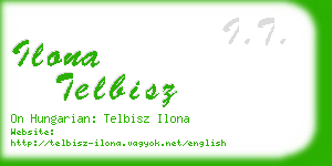 ilona telbisz business card